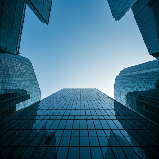 现代化玻璃摩天大楼